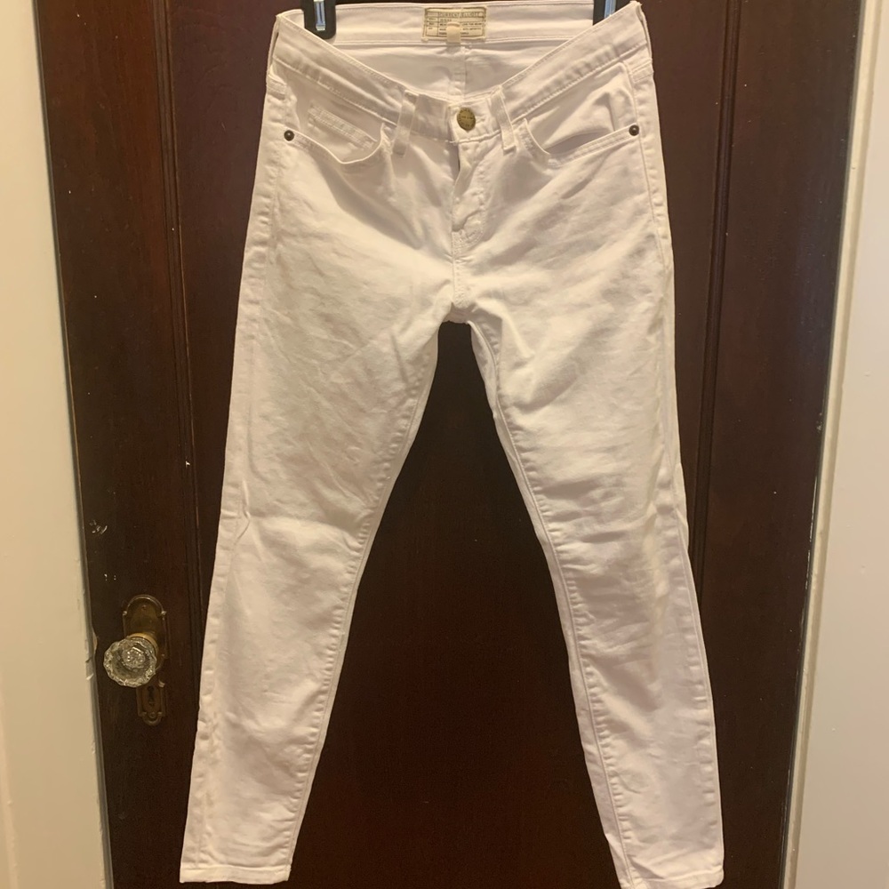 CurrentElliot white skinny jeans